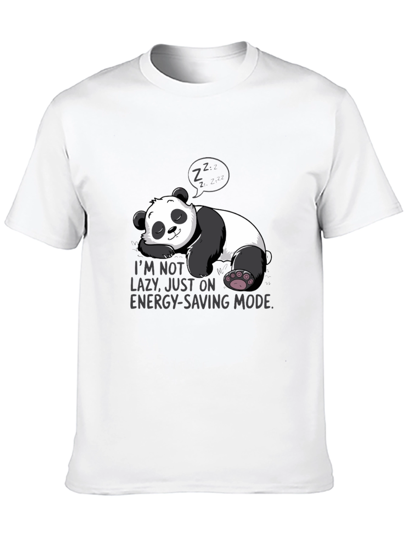 Lazy Panda Energy-Saving Mode T-Shirt