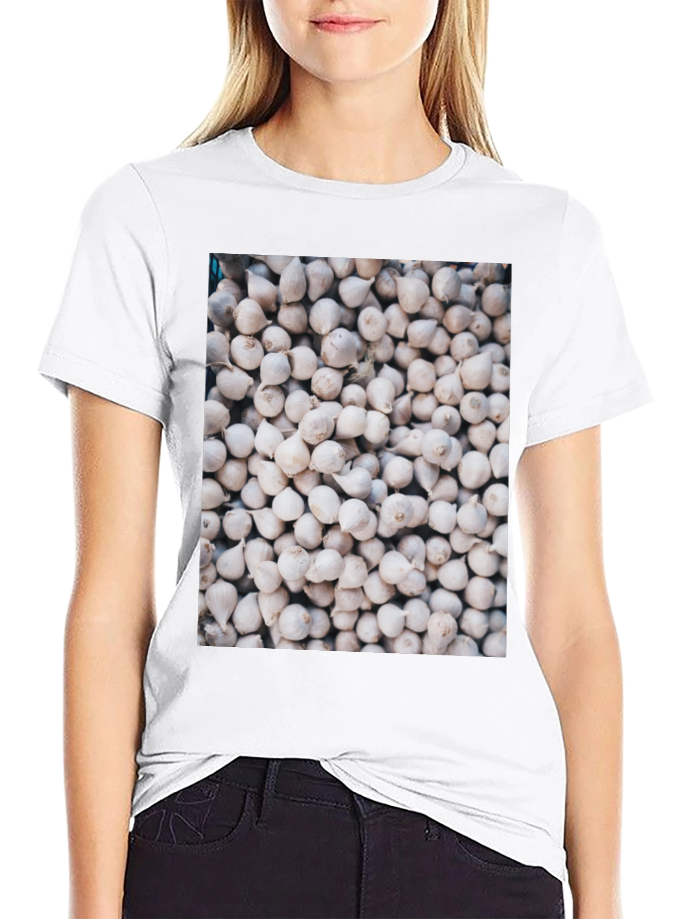 Garlic Cloves Pattern T-Shirt