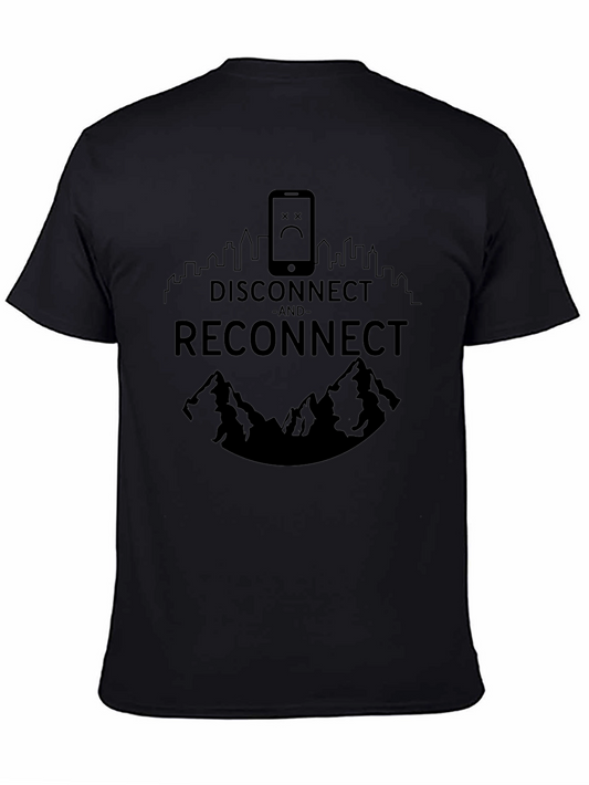 Disconnect & Reconnect Black Graphic Tee