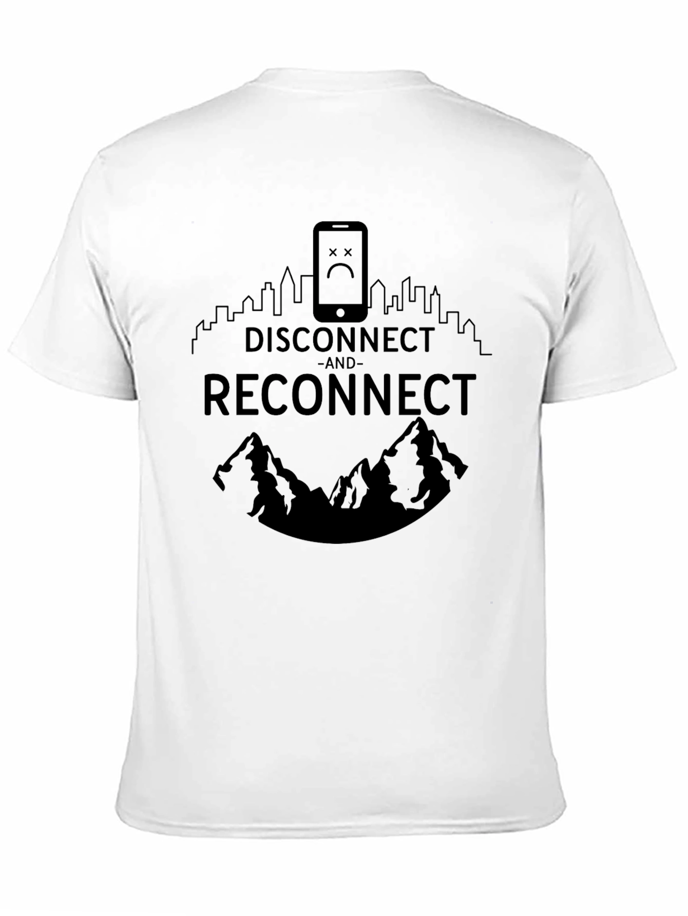 Disconnect & Reconnect Black Graphic Tee