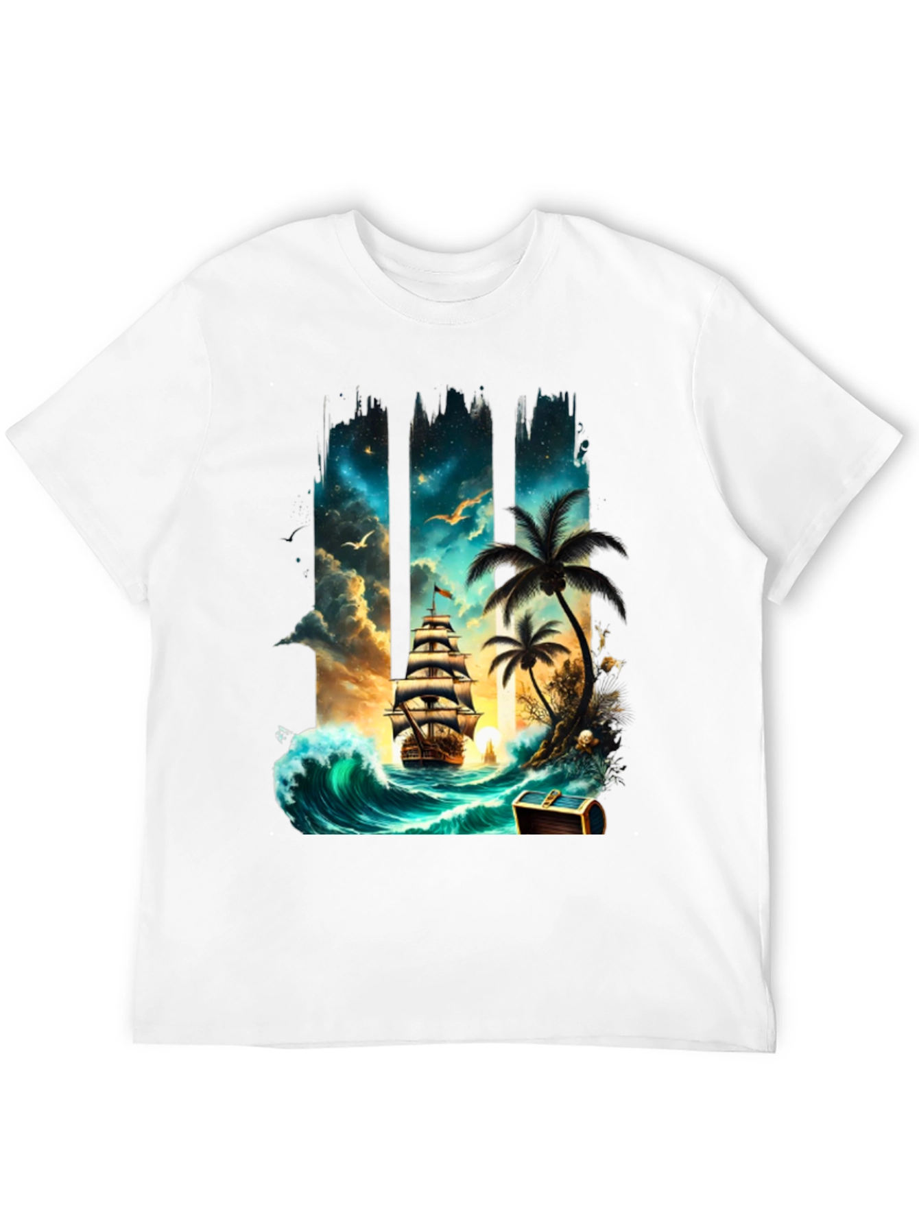 Pirate Ship Island T-Shirt