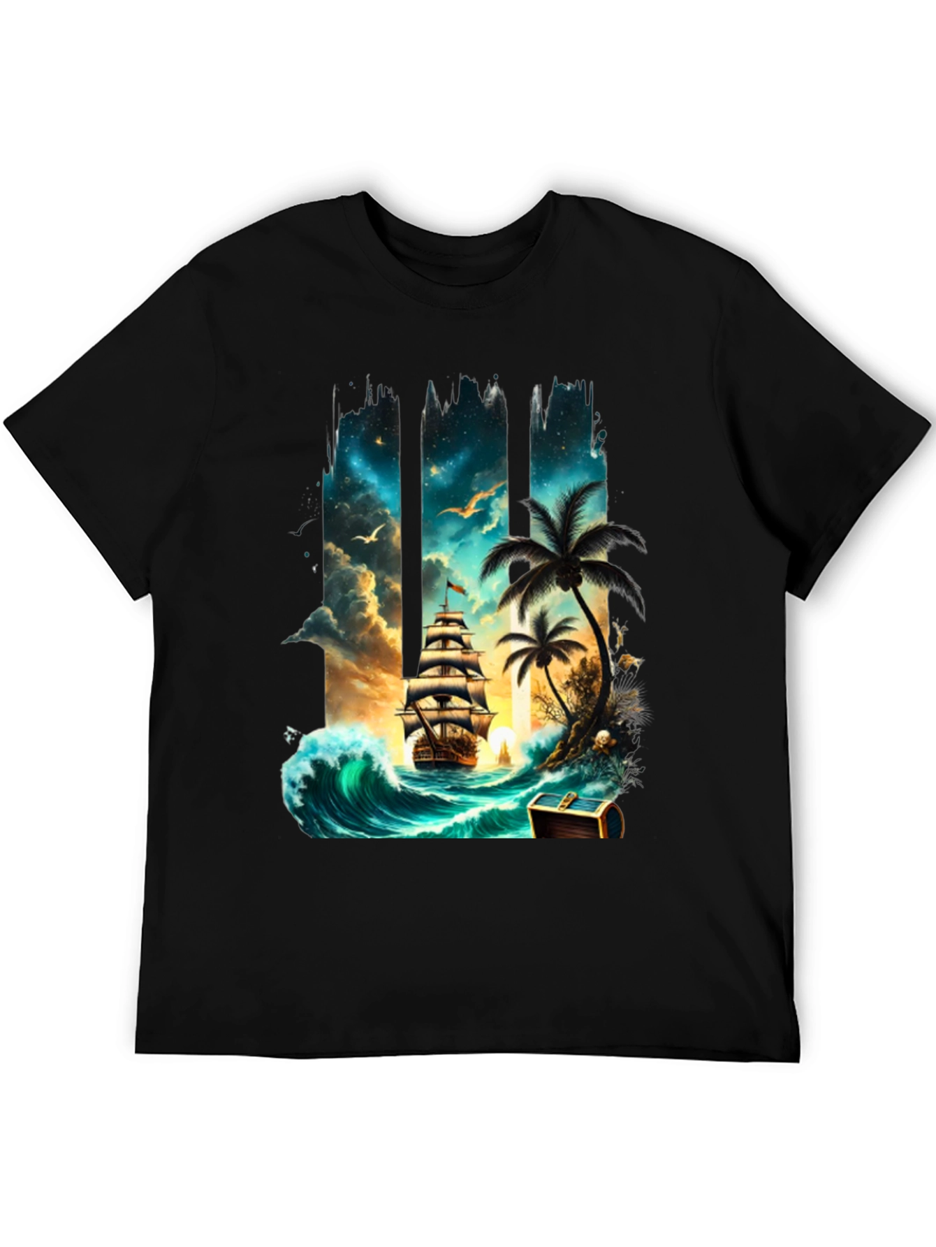 Pirate Ship Island T-Shirt