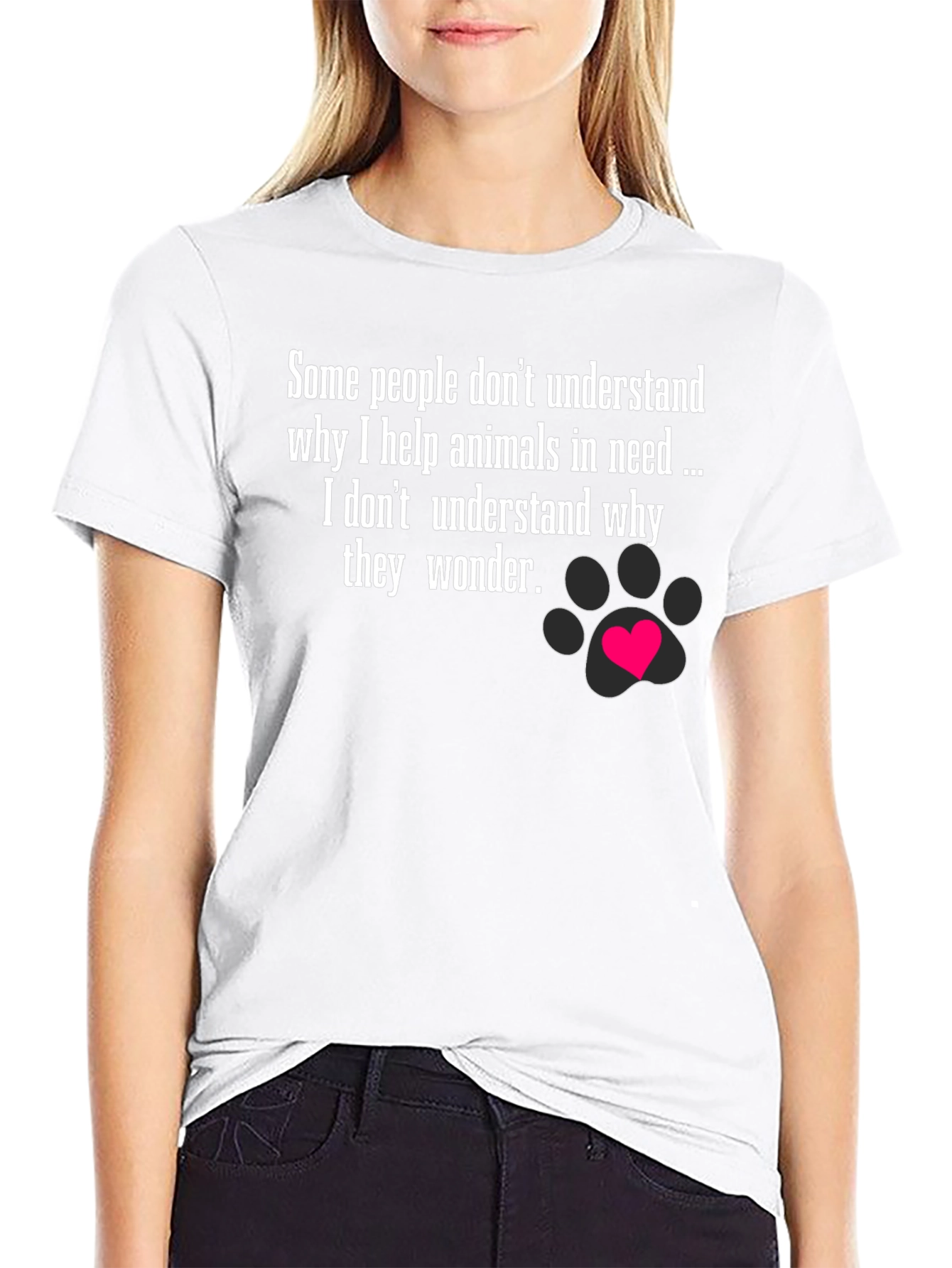 Animal Lover T-Shirt - Help Animals in Need Tee