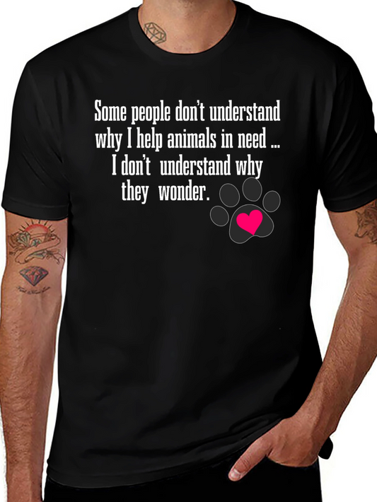 Animal Lover T-Shirt - Help Animals in Need Tee