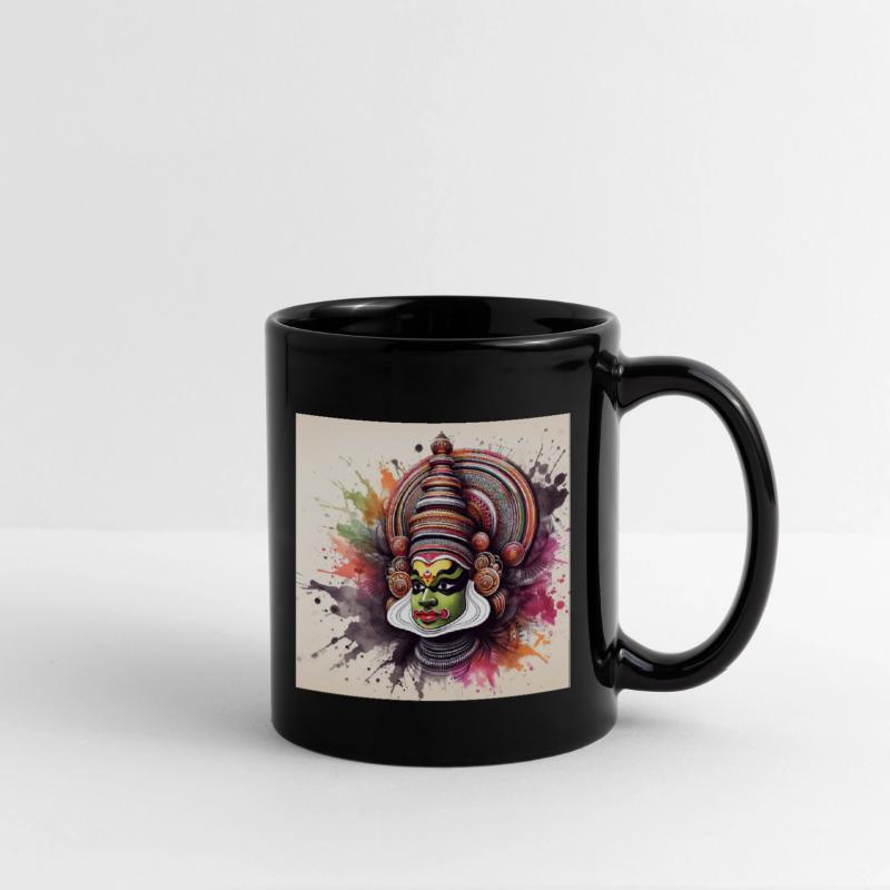 Vibrant Traditional Mask Illustration