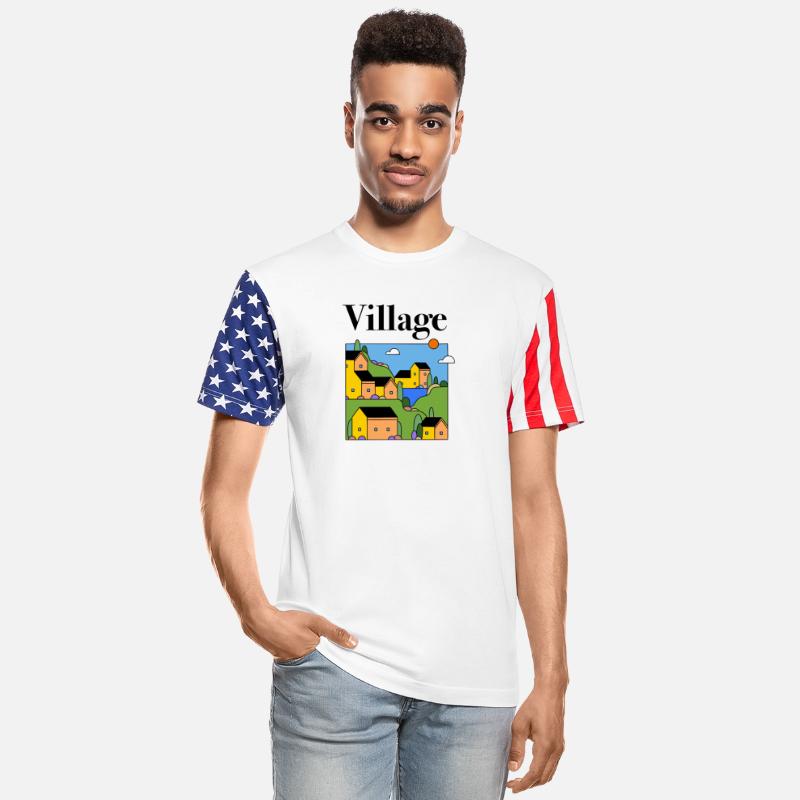 Vibrant Village House Illustration