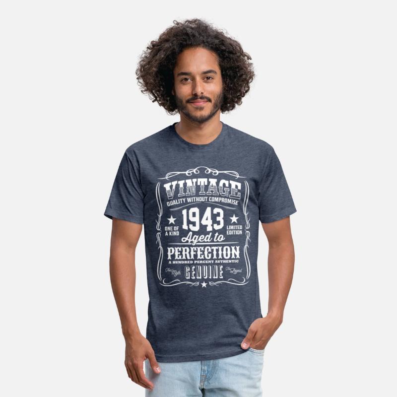 Vintage 1943 Aged to Perfection White Print
