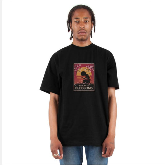 Vintage Afro Samurai Warrior - Blood And Blossoms