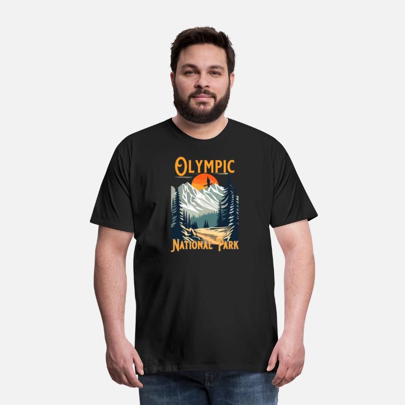 Vintage Olympic National Park Souvenir Hiking