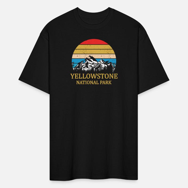 Vintage Retro Yellowstone National Park