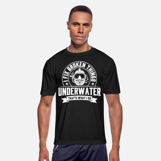 Vintage-Style Print for Scuba Diver