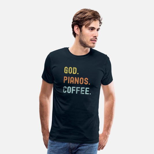 Vintages Pianos And Coffee Distressed