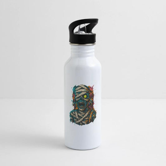 Vivid Mummy Skull Horror Art