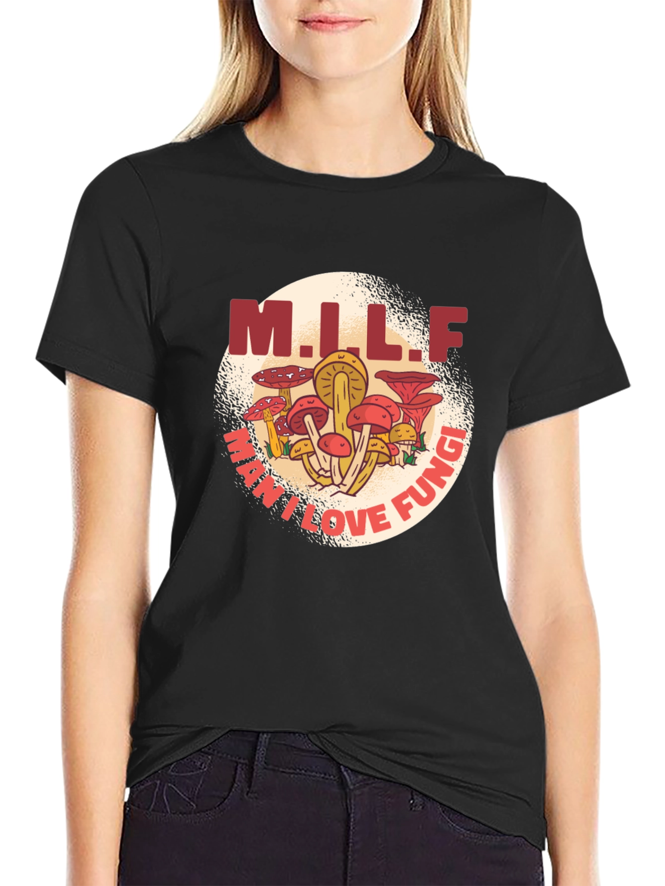 M.I.L.F. May I Love Fungi Graphic T-Shirt