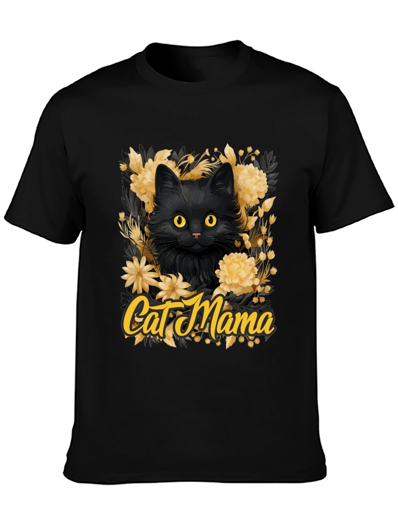 Cat Mama Floral T-Shirt