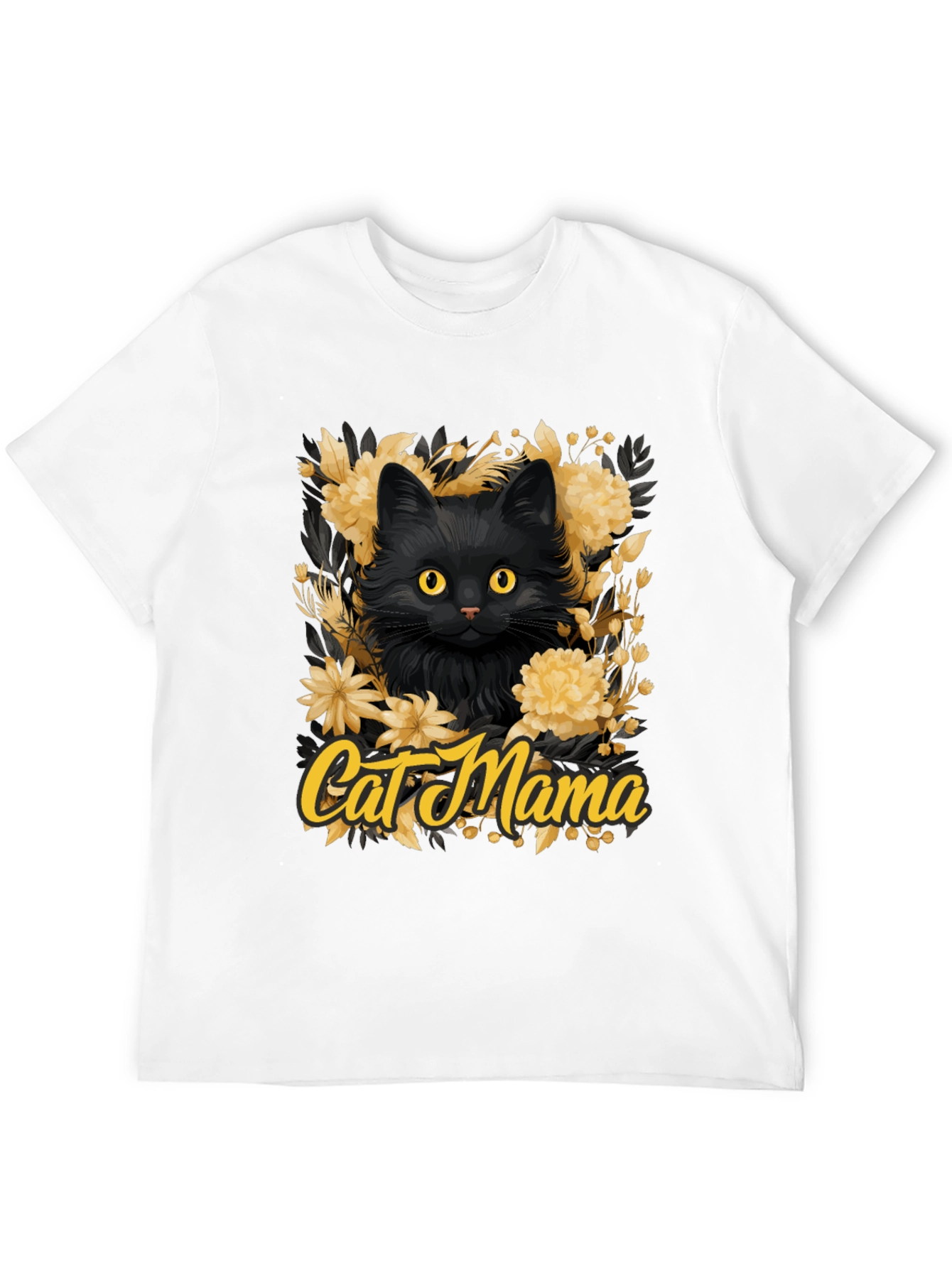 Cat Mama Floral T-Shirt