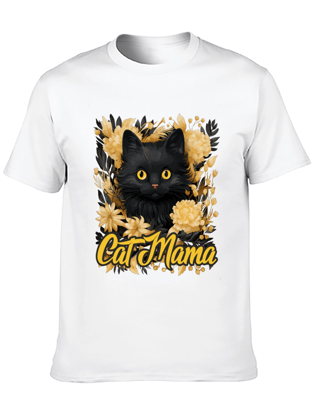 Cat Mama Floral T-Shirt