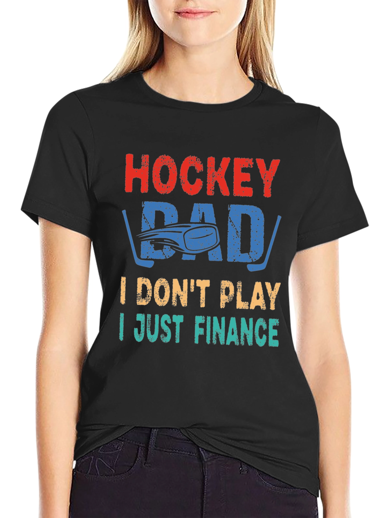 Hockey Dad T-Shirt - I Just Finance