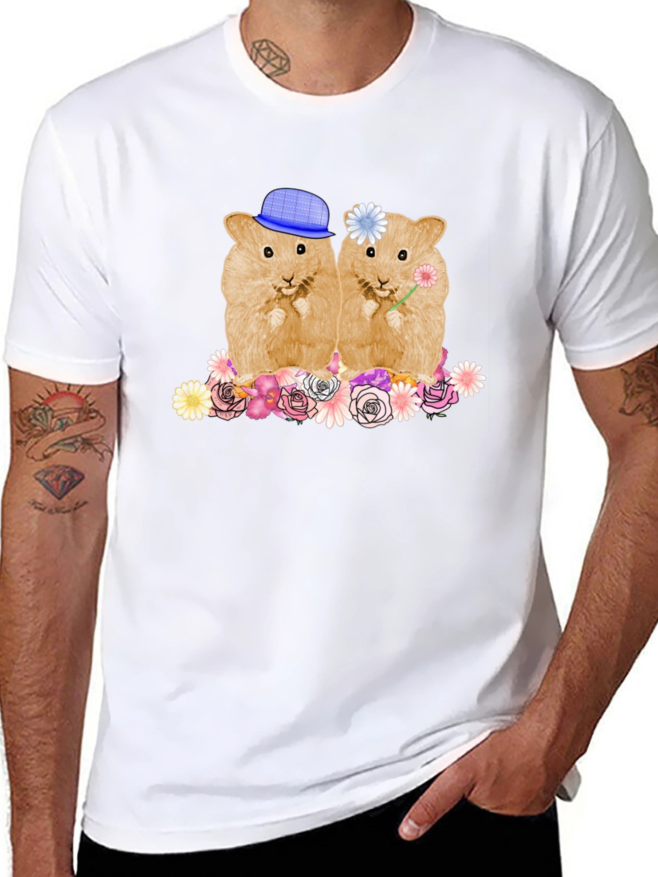 Hamster Couple T-Shirt Cute Animal Tee