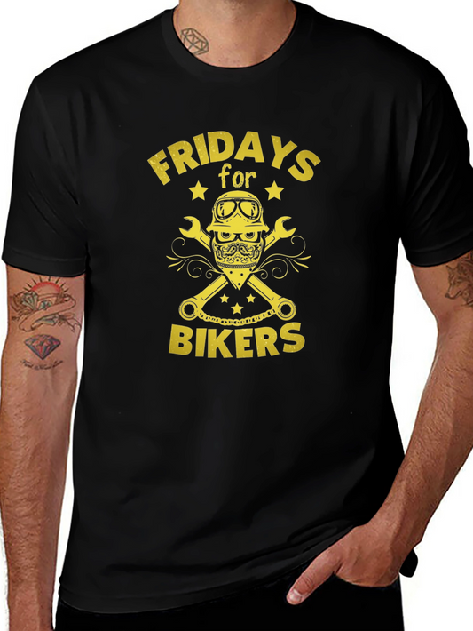 Fridays for Bikers Graphic T-Shirt - Black