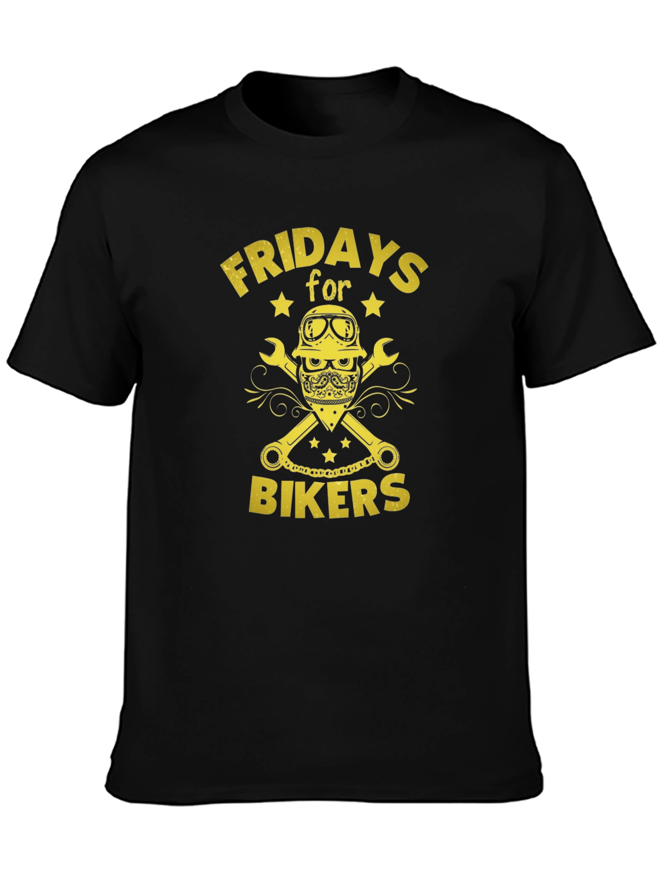 Fridays for Bikers Graphic T-Shirt - Black