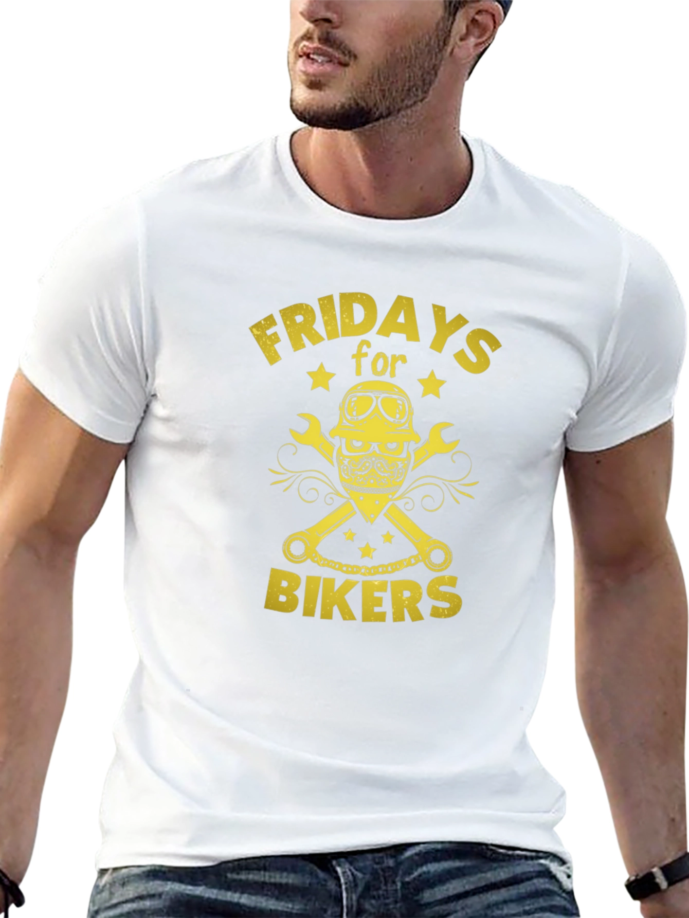 Fridays for Bikers Graphic T-Shirt - Black