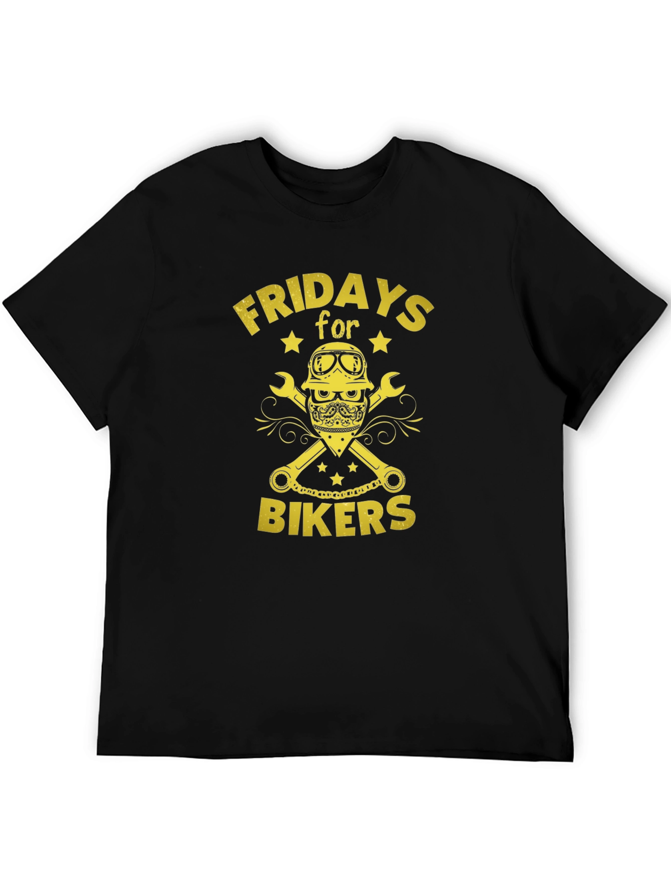 Fridays for Bikers Graphic T-Shirt - Black