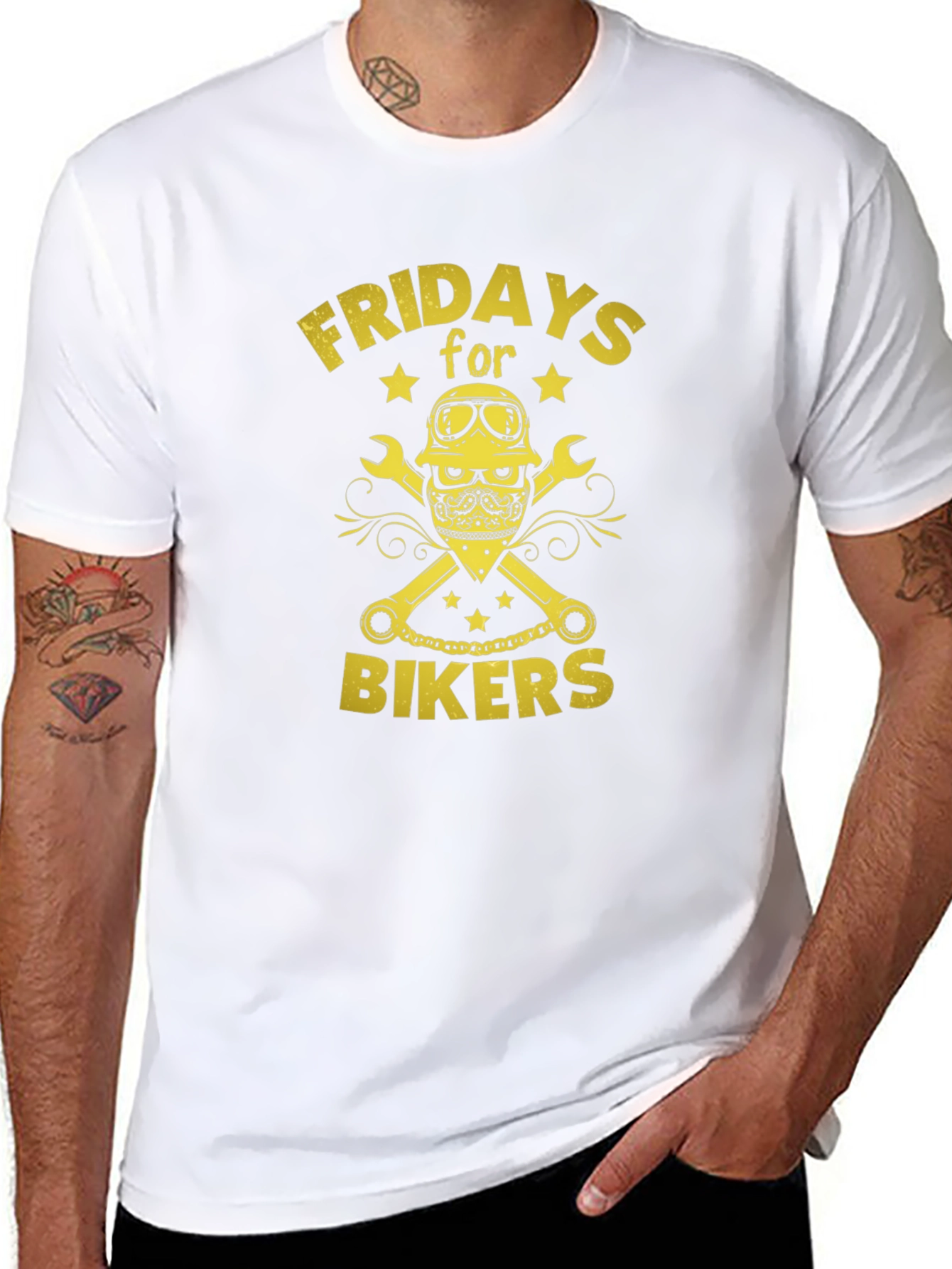 Fridays for Bikers Graphic T-Shirt - Black