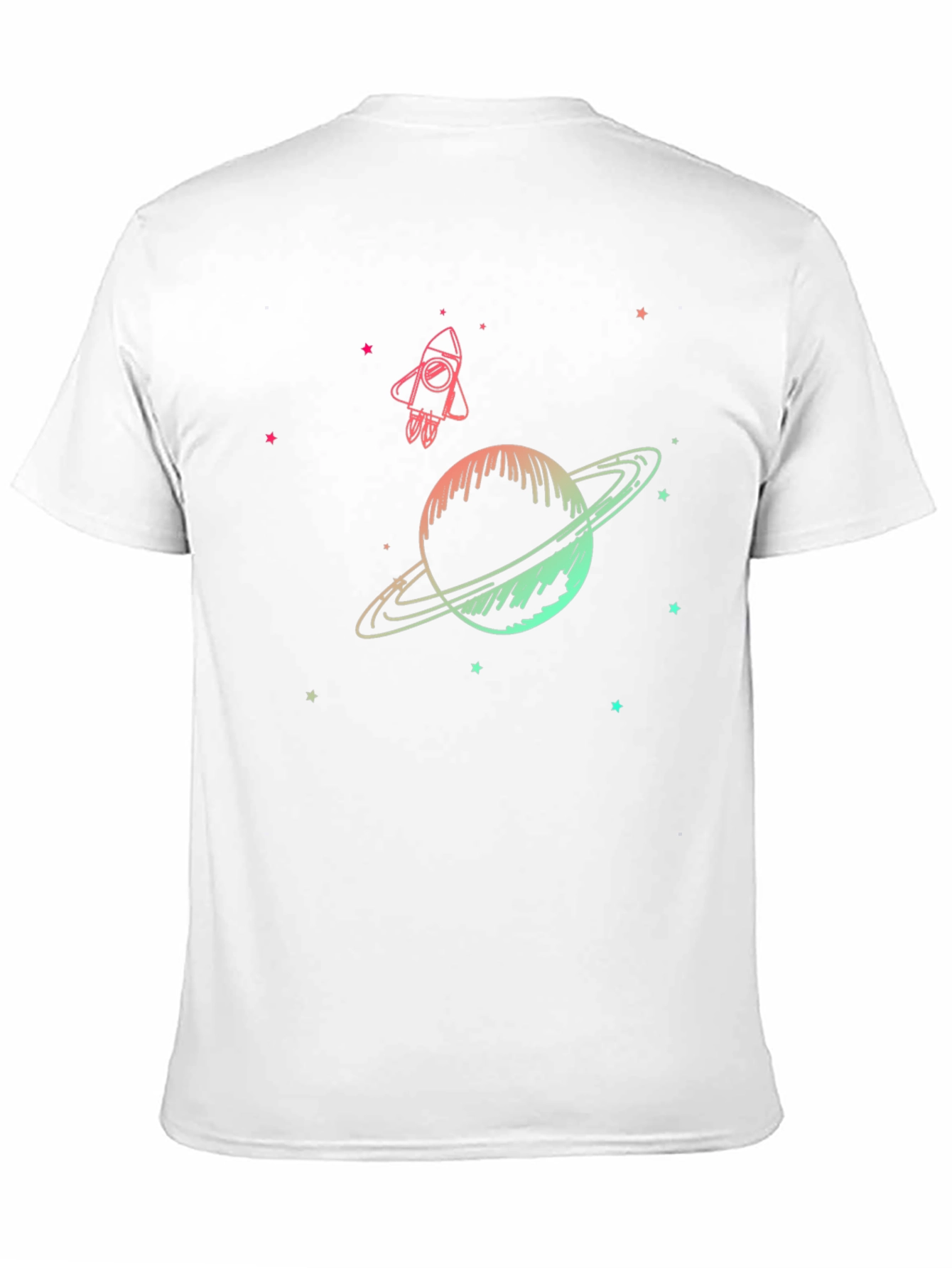 Space Dreams T-Shirt - Galaxy & Rocket Design