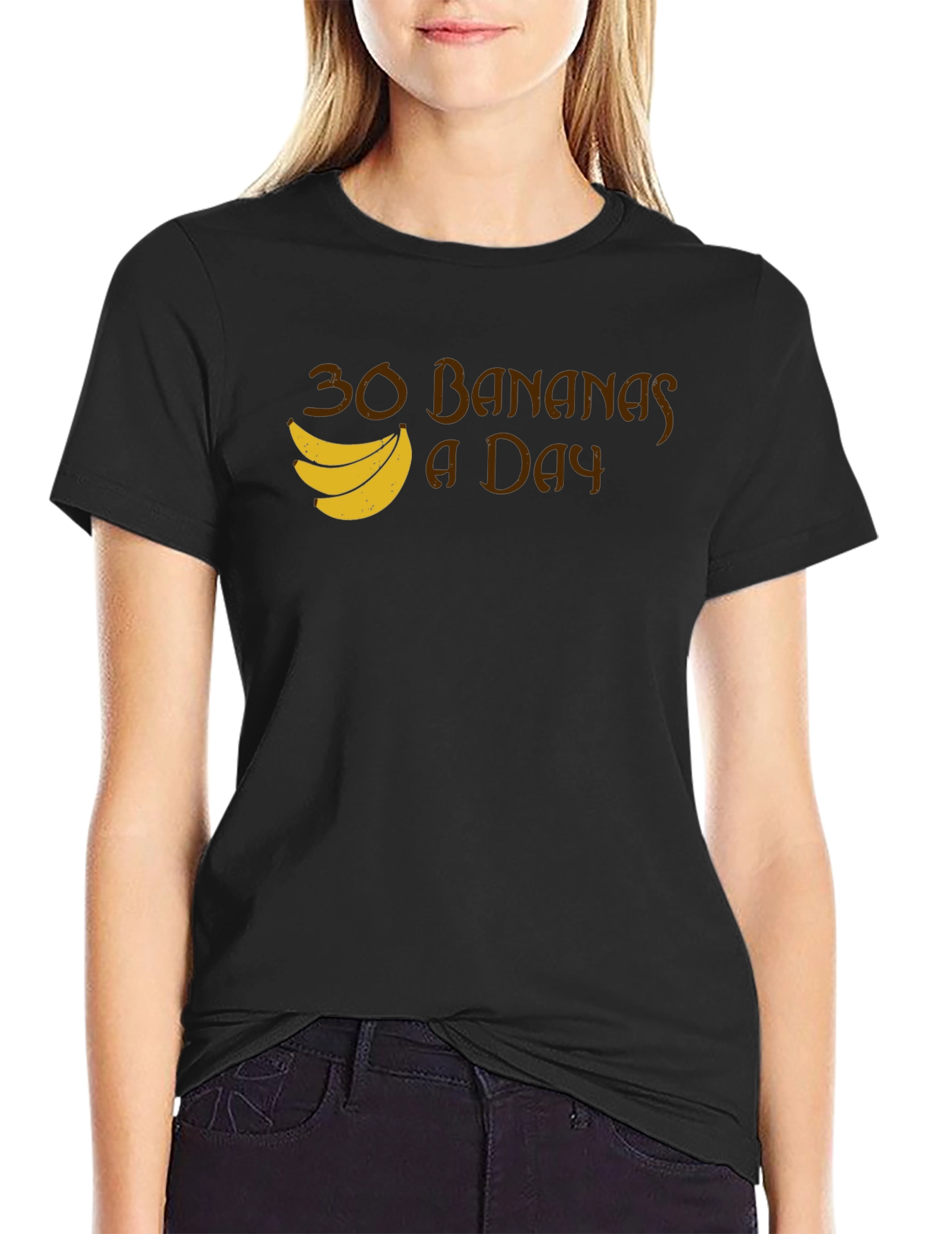 30 Bananas a Day T-Shirt - Funny Fruit Tee