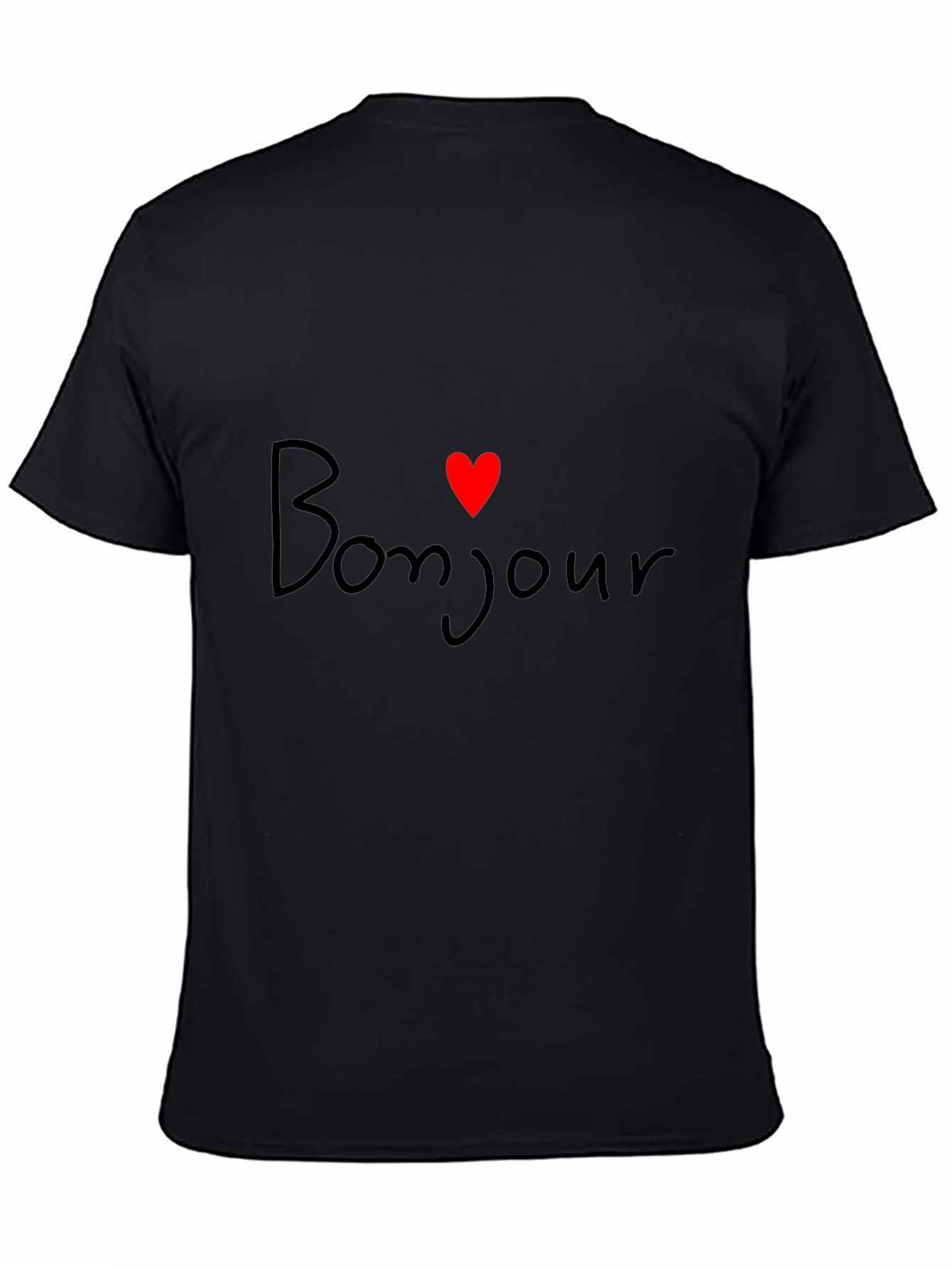 Bonjour Heart Graphic T-Shirt