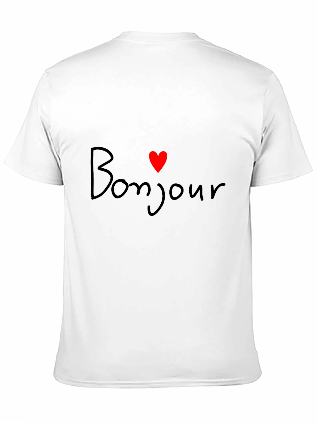 Bonjour Heart Graphic T-Shirt
