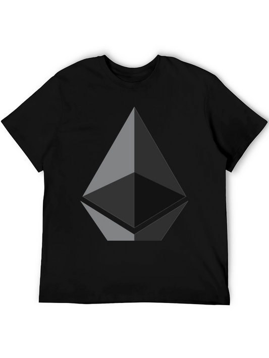 Ethereum Logo Black T-Shirt - Crypto Tee