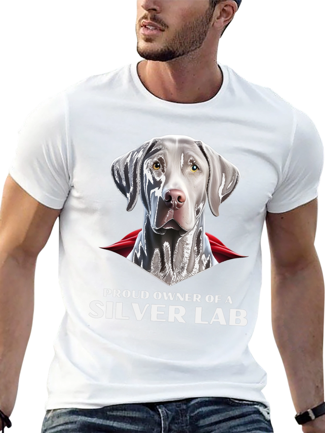 Silver Lab Owner T-Shirt: Dog Lover Gift