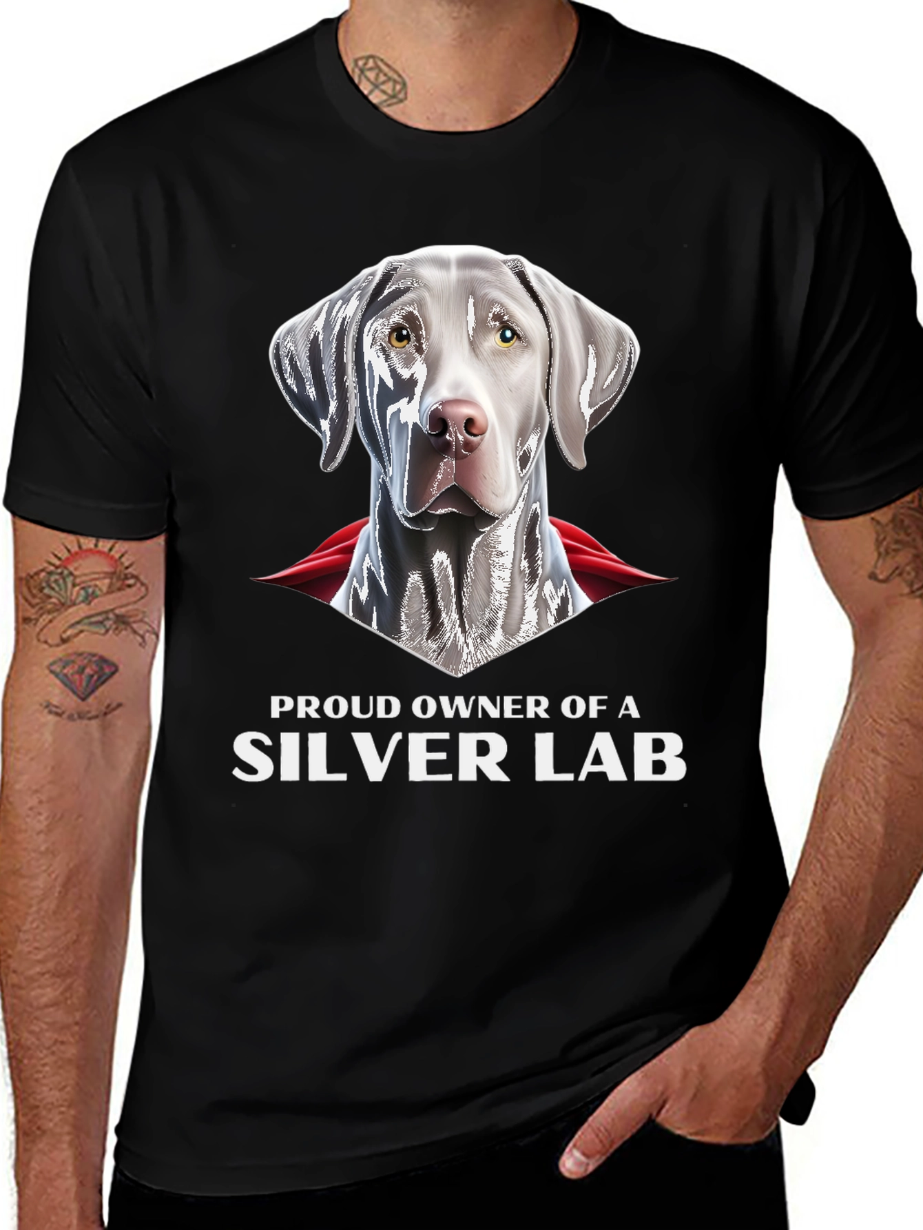 Silver Lab Owner T-Shirt: Dog Lover Gift