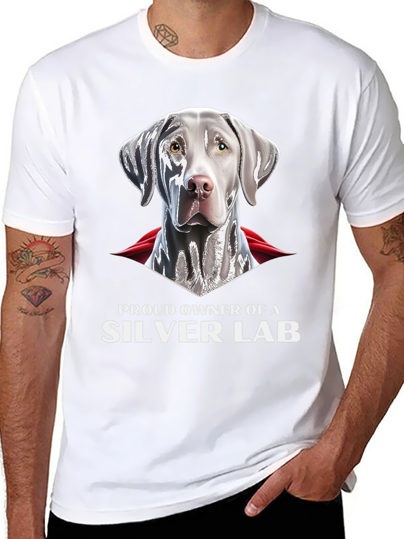 Silver Lab Owner T-Shirt: Dog Lover Gift