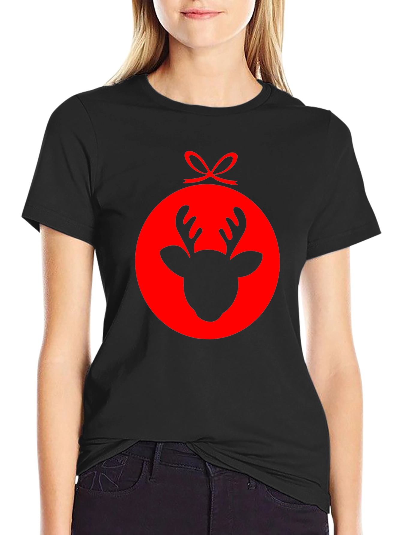Reindeer Ornament Graphic T-Shirt