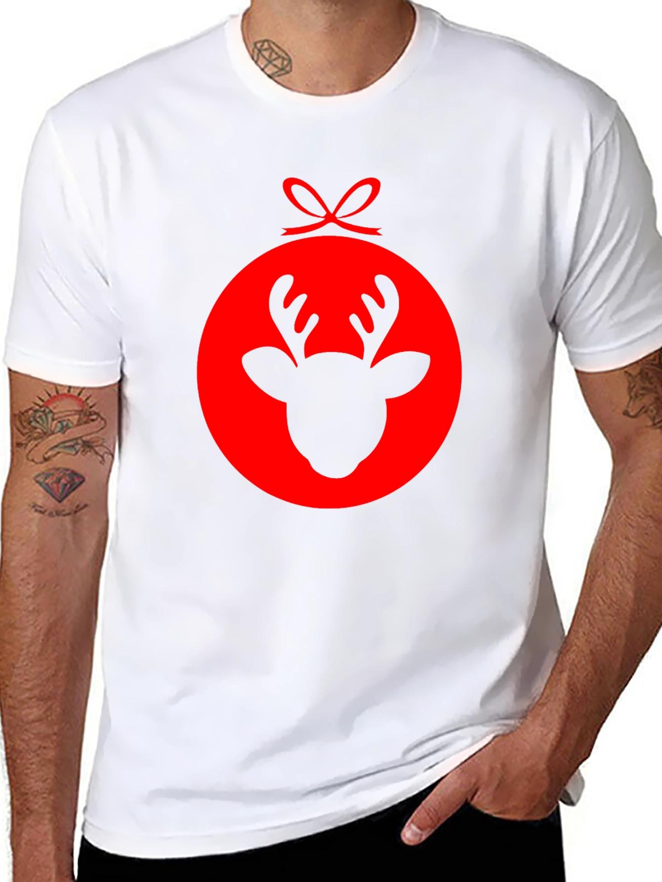 Reindeer Ornament Graphic T-Shirt
