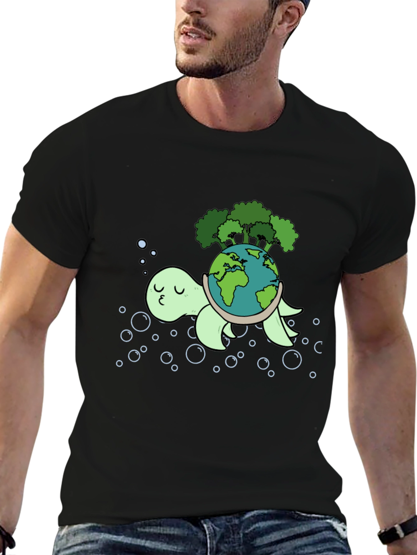 Eco Turtle Graphic Tee - Save the Planet!