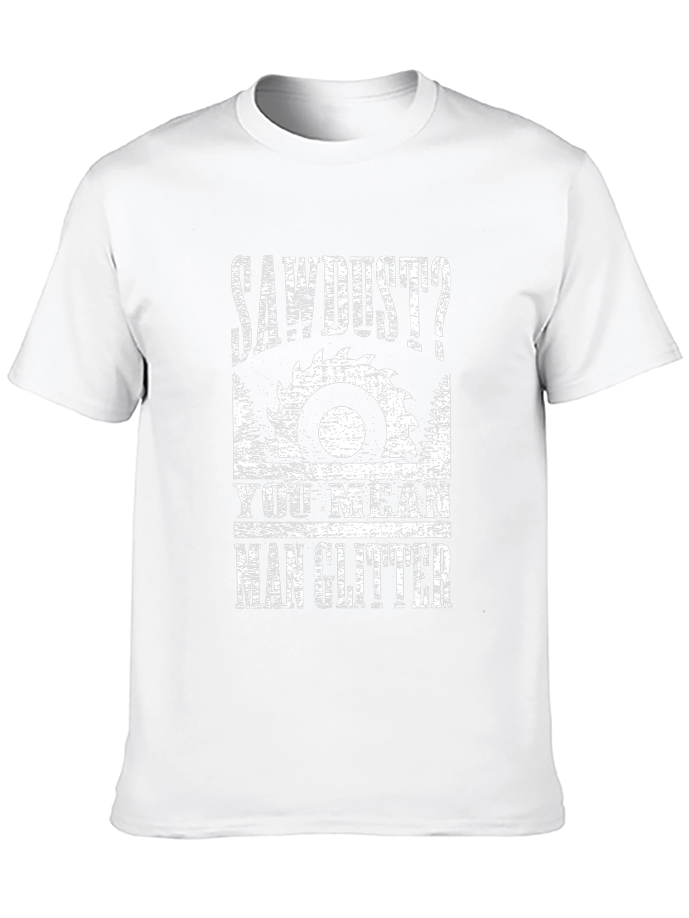 Sawdust Man Glitter Graphic Tee - Black