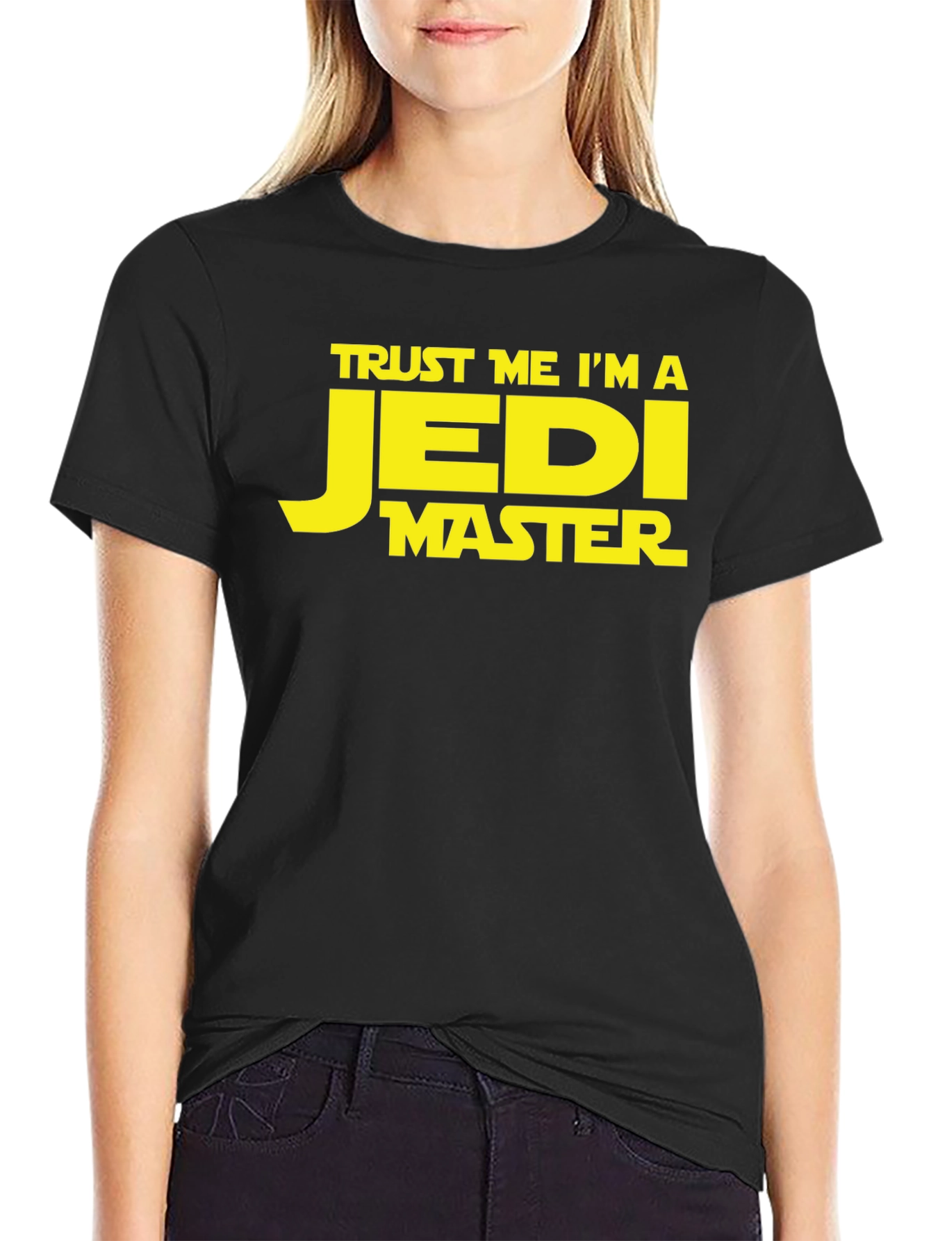 Trust Me Im A Jedi Master Black T-Shirt