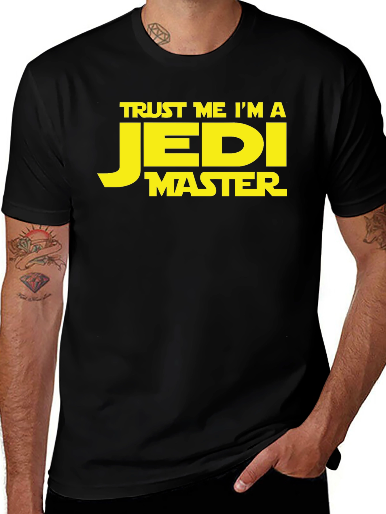 Trust Me Im A Jedi Master Black T-Shirt