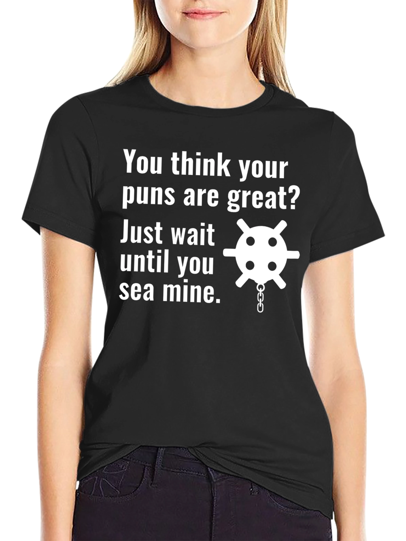 Funny Sea Mine Pun T-Shirt - Ocean Humor