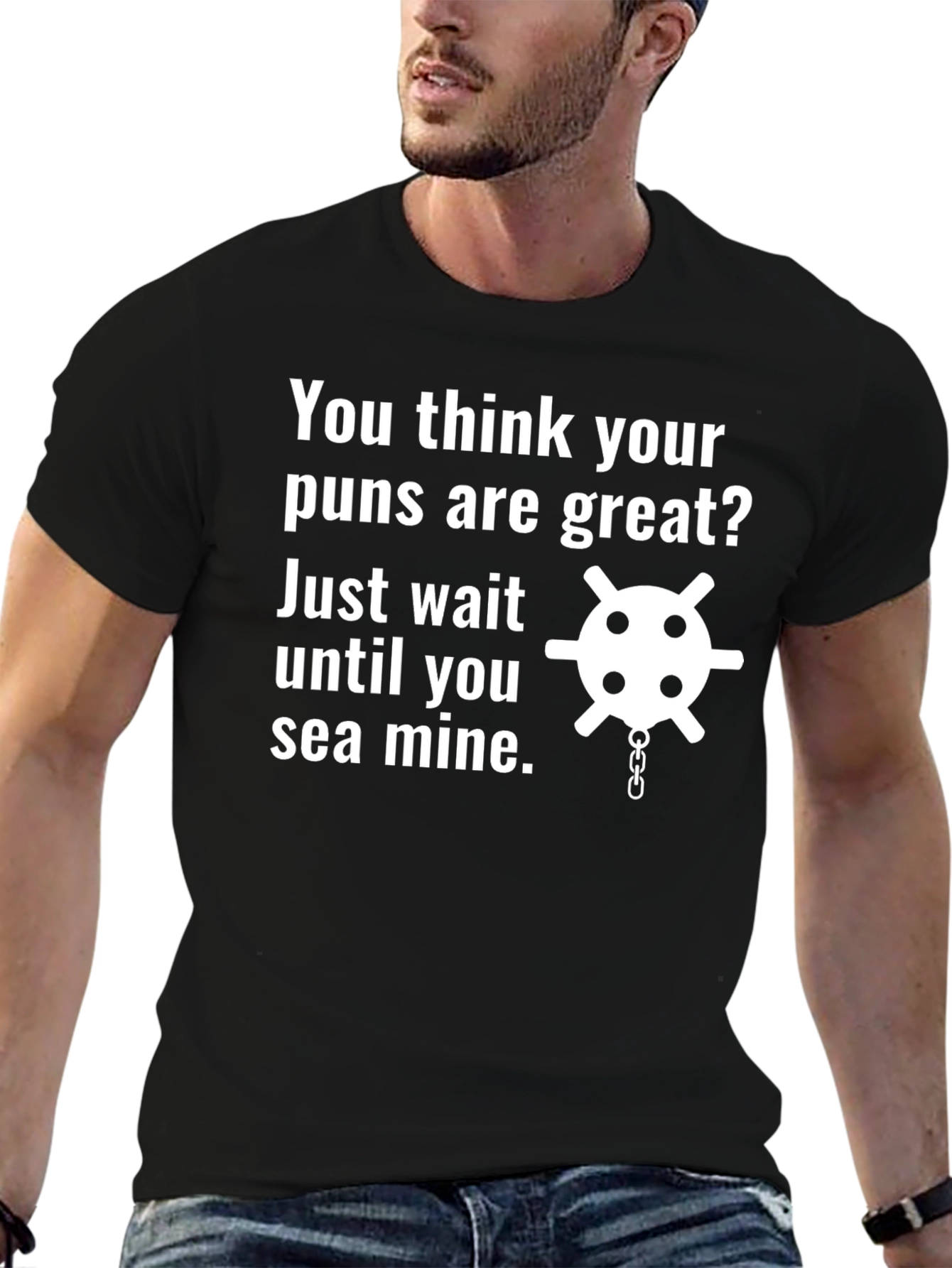 Funny Sea Mine Pun T-Shirt - Ocean Humor
