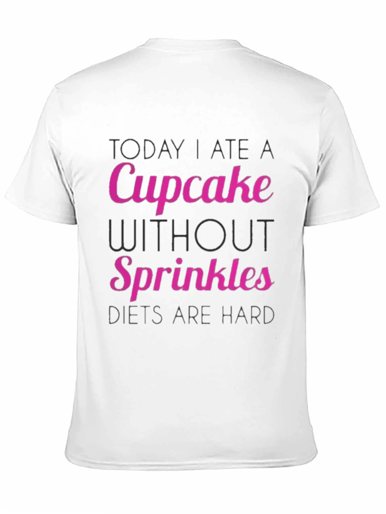 Funny Cupcake Diet Tee - Hard Dieting Humor