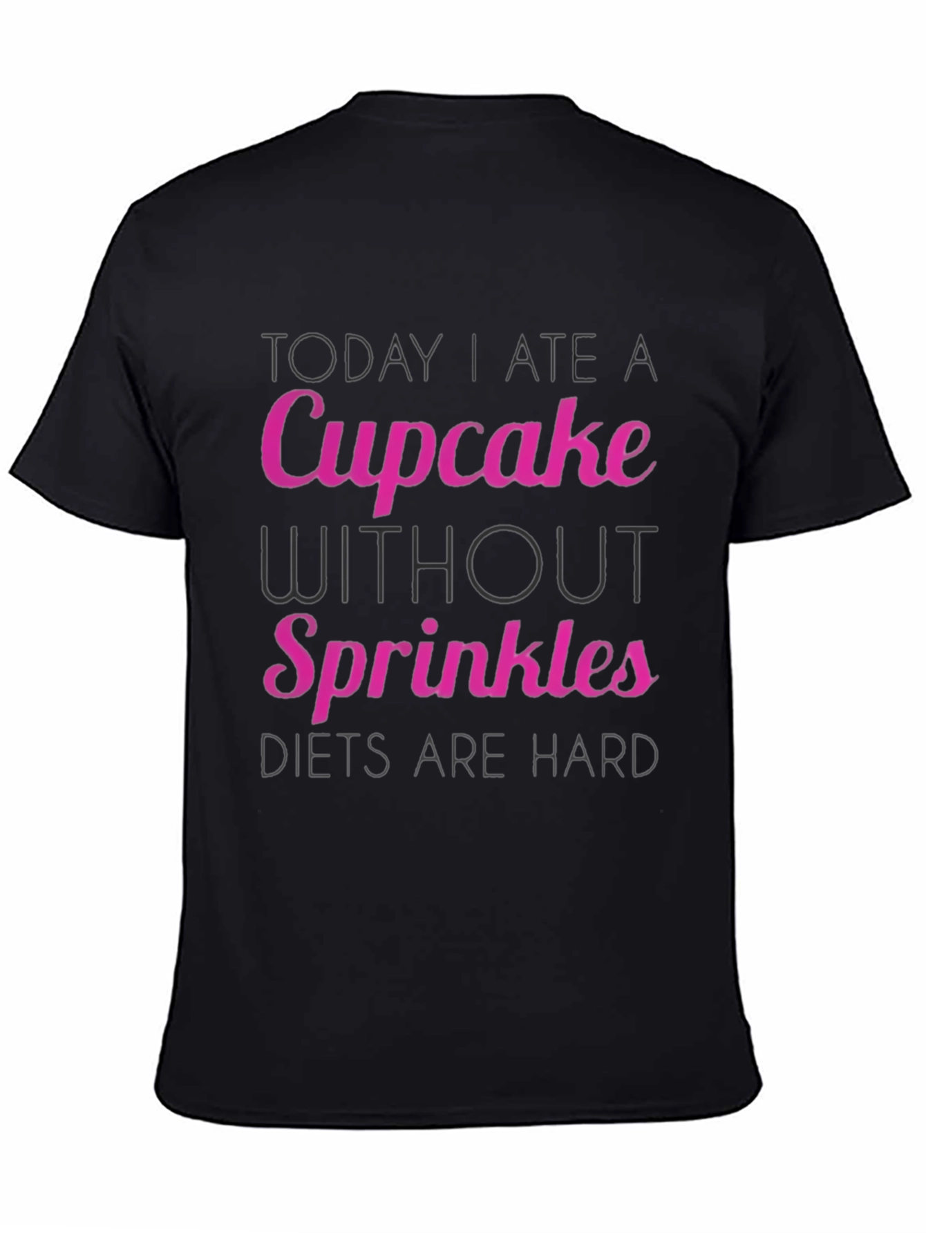 Funny Cupcake Diet Tee - Hard Dieting Humor