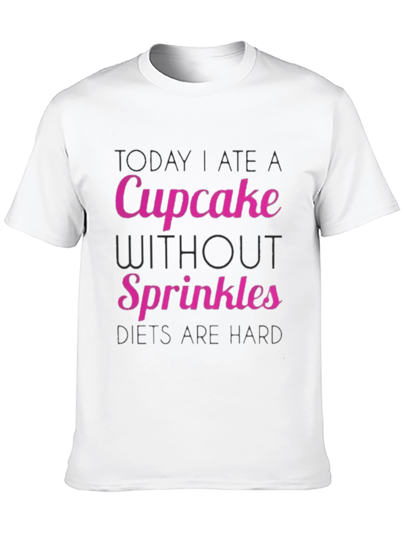Funny Cupcake Diet Tee - Hard Dieting Humor