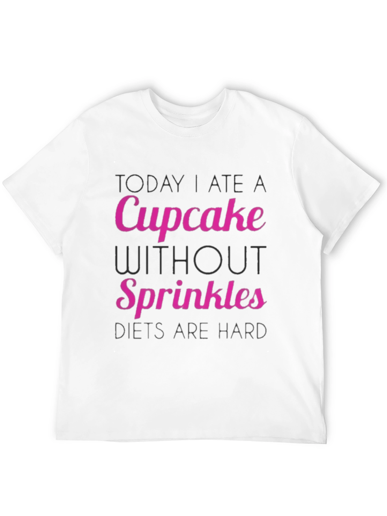 Funny Cupcake Diet Tee - Hard Dieting Humor
