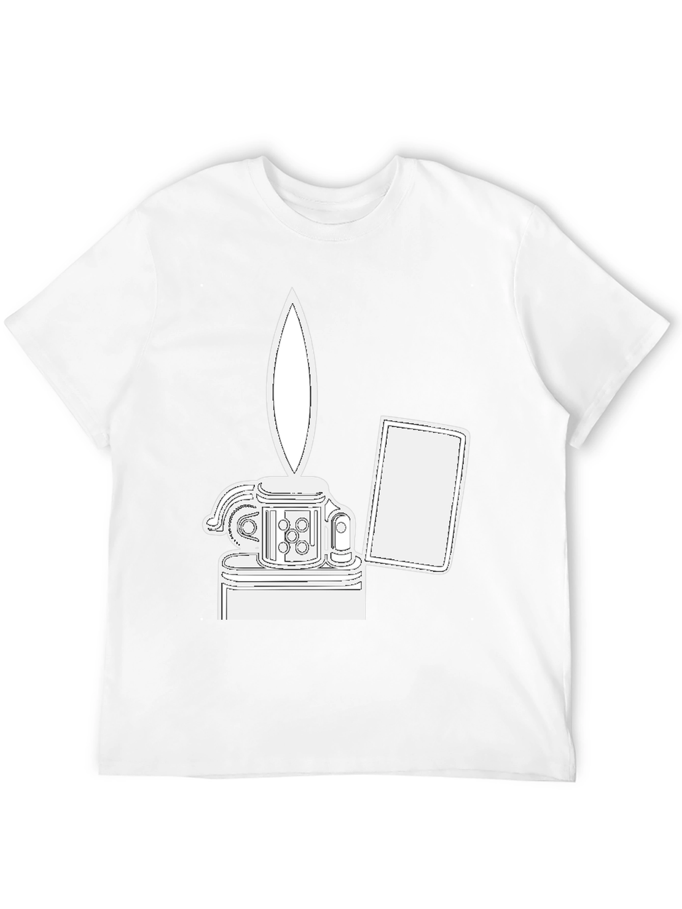 Black Graphic Tee - Lighter Design