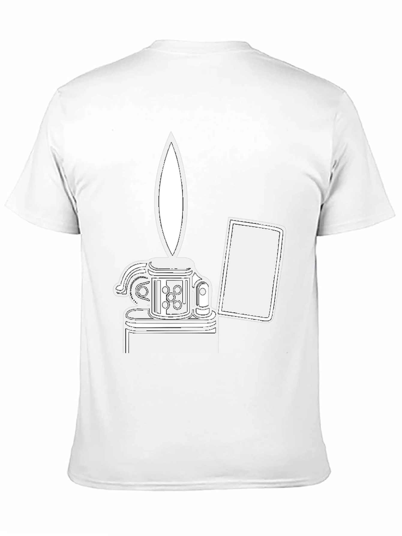 Black Graphic Tee - Lighter Design